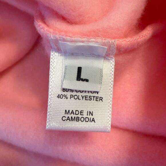 Judith March Sweatshirt Strawberry Pink Pullover Rhinestone Funky Artsy Large - Picture 8 of 12